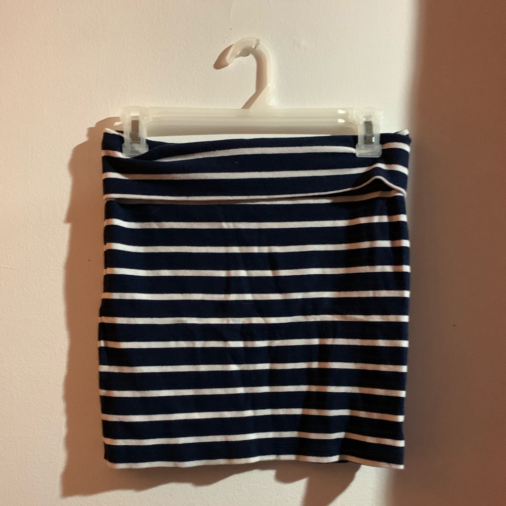 Striped mini-skirt
